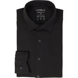 MARVELIS - Jersey Overhemd - Zwart - Tricot - Strijkvriendelijk