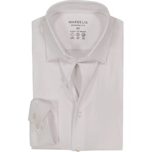 MARVELIS - Modern Fit - Overhemd - Wit - Strijkvriendelijk