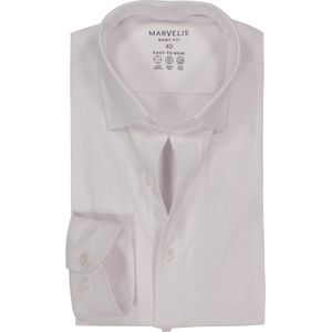 MARVELIS - Body Fit - Overhemd - Wit - Strijkvriendelijk