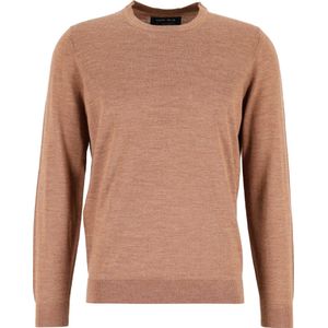 MARVELIS - Gebreide Trui - Bruin - 100% Wol