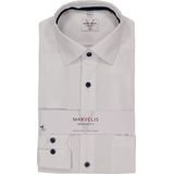 MARVELIS - Modern Fit - Overhemd - Wit - Strijkvrij
