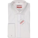 MARVELIS - Overhemd - Wit - 100% Katoen - Kent Kraag - Lange Mouwen