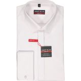 MARVELIS - Overhemd - Wit - 100% Katoen - Kent Kraag - Lange Mouwen
