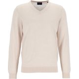 MARVELIS modern fit trui wol - V-hals - offwhite