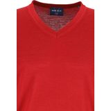 MARVELIS - Modern Fit - Trui - Donkerrood - 100% Wol