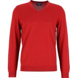 MARVELIS - Modern Fit - Trui - Donkerrood - 100% Wol