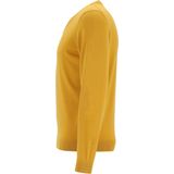 MARVELIS - Gebreide Trui - Okergeel - Modern Fit - V-hals
