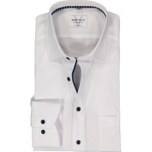 MARVELIS modern fit overhemd, popeline, wit
