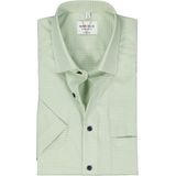 MARVELIS - Modern Fit - Overhemd - Lichtgroen met Wit Geruit - Korte Mouw - Popeline