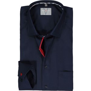 MARVELIS comfort fit overhemd, popeline, donkerblauw