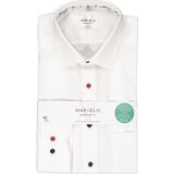 MARVELIS - Modern Fit - Overhemd - Wit - Popeline