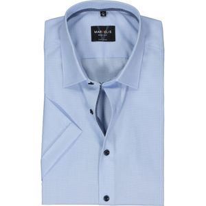 MARVELIS body fit overhemd, korte mouw, popeline, lichtblauw