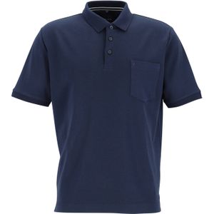 MARVELIS - Modern Fit - Poloshirt - Marine Blauw - Sneldrogend Katoenmengsel