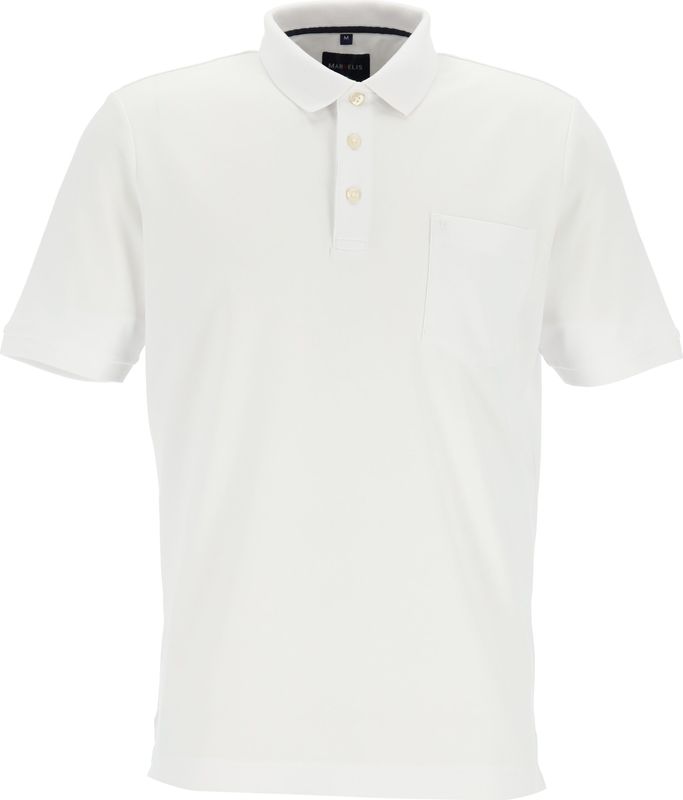 MARVELIS modern fit poloshirt, quick dry, wit