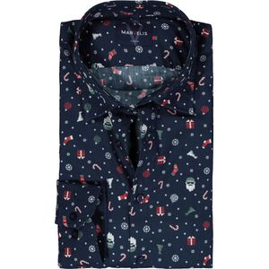 MARVELIS - Multicolor Fantasie - Overhemd - 100% Katoen - Kent Kraag