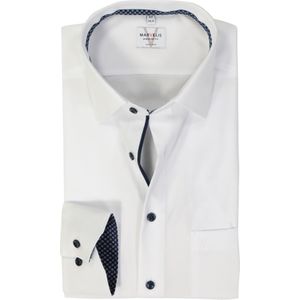 MARVELIS modern fit overhemd, popeline, wit