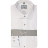 MARVELIS - Comfort Fit Overhemd - Popeline - Wit - Strijkvrij