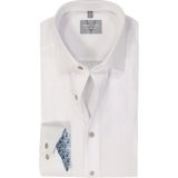MARVELIS - Comfort Fit Overhemd - Popeline - Wit - Strijkvrij