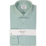 MARVELIS - Modern Fit Overhemd - Popeline - Lichtgroen - Strijkvrij