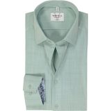 MARVELIS - Modern Fit Overhemd - Popeline - Lichtgroen - Strijkvrij
