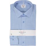 MARVELIS - Modern Fit - Overhemd - Lichtblauw - Popeline