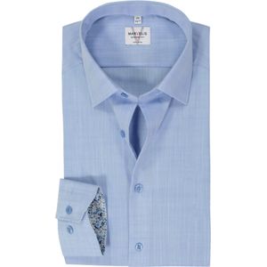 MARVELIS - Modern Fit - Overhemd - Lichtblauw - Popeline