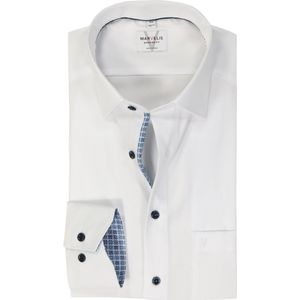 MARVELIS - Modern Fit - Overhemd - Wit - Fil a Fil Weving