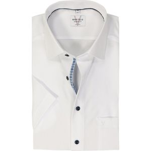 MARVELIS modern fit overhemd, korte mouw, popeline, wit