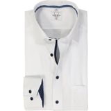 MARVELIS - Heren Overhemd - Wit - Structuurweving - Extra Lange Mouwen