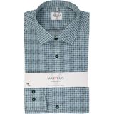 MARVELIS - Modern Fit - Overhemd - Groen Dessin - Lange Mouwen