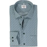 MARVELIS - Modern Fit - Overhemd - Groen Dessin - Lange Mouwen