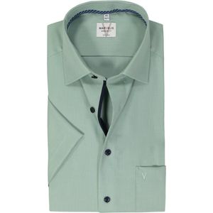 MARVELIS modern fit overhemd, korte mouw, structuur, groen