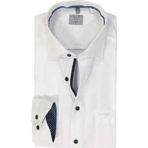 MARVELIS comfort fit overhemd, structuur, wit