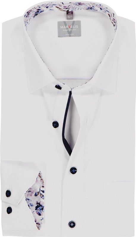 Marvelis Overhemd lichtblauw, Effen