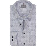 MARVELIS comfort fit overhemd, popeline, lichtblauw dessin