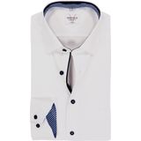 MARVELIS - Modern Fit - Overhemd - Wit - Mouwlengte 7 - Strijkvrij