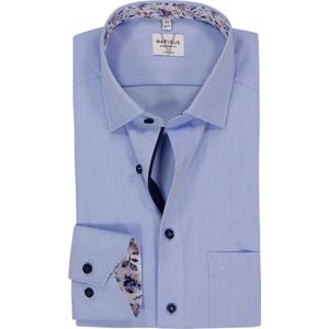 Marvelis Overhemd blauw, Effen