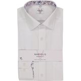 MARVELIS - Modern Fit - Overhemd - Wit - Strijkvrij