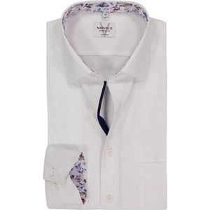 MARVELIS - Modern Fit - Overhemd - Wit - Strijkvrij