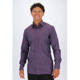 MARVELIS - Modern Fit - Overhemd - Paars - Strijkvrij