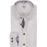 MARVELIS - Modern Fit - Overhemd - Wit - Mouwlengte 7 - Strijkvrij