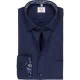 MARVELIS - Modern Fit - Overhemd - Donkerblauw - Mouwlengte 7 - Popeline