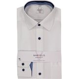 MARVELIS - Modern Fit - Overhemd - Wit - Strijkvrij