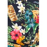 Queen Kerosin - Vintage Jumpsuit - Tropical All-Over-Pattern - Viscose