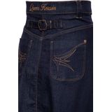 Queen Kerosin - Vintage Denim Swing Rok - A-lijn - Regular Fit