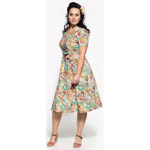 Queen Kerosin Vintage Summer Swing Dames jurk