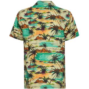 King Kerosin - AOP Tropical Sea - Heren Shirt - Korte Mouwen - Meerkleurig