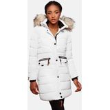 Warm & Waterafstotend Navahoo PAULA PRINCESS Winterjas Dames Volwassen Capuchon Wit