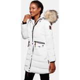Warm & Waterafstotend Navahoo PAULA PRINCESS Winterjas Dames Volwassen Capuchon Wit
