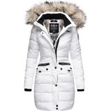 Warm & Waterafstotend Navahoo PAULA PRINCESS Winterjas Dames Volwassen Capuchon Wit